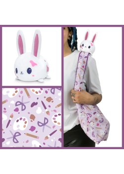 Crafting Bunny Plushie Tote Bag - TeeTurtle